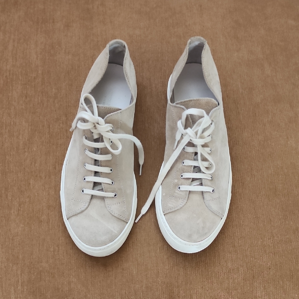 Common Projects Beige Suede Sneakers